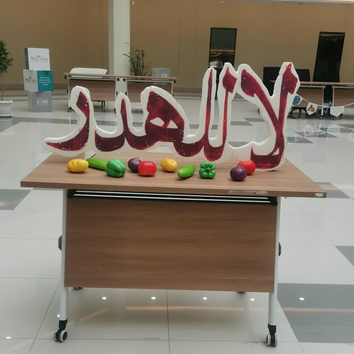 جمعية نِعم تشارك في معرض الهدر الغذائي بجامعة القصيم